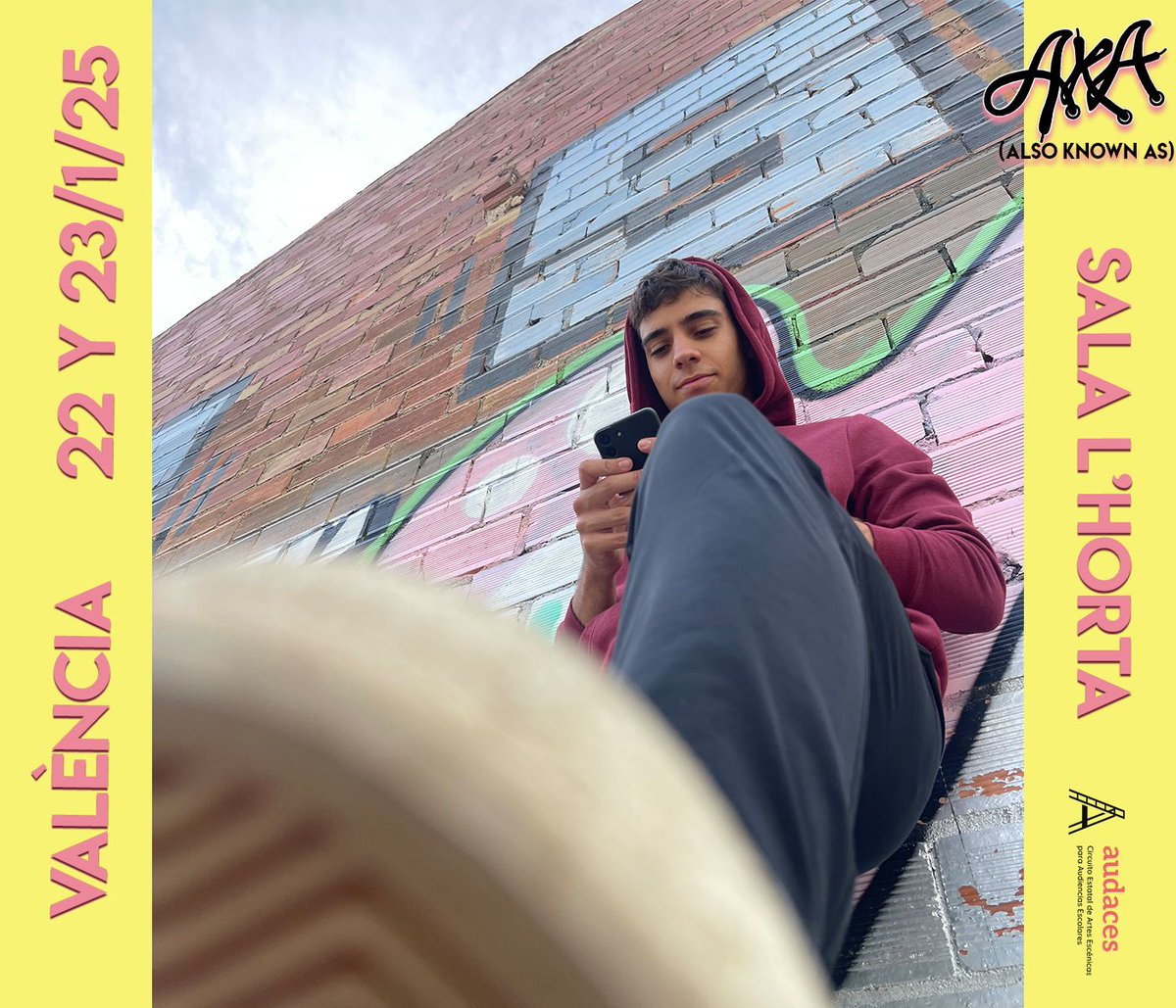 AKA TEATRO (@akabcn) on Twitter photo 🛹 Comecem la gira 24/25 d'A.K.A (Also Known As) amb ❤️ <a href="/guillee09/">Guillermo Cabello</a> ❤️ 💥
💥 Comenzamos la gira 24/25!!!💥
Primera parada #Valencia <a href="/lhortateatre/">L'Horta Teatre</a> @circuitoaudaces
#Teatre #Teatro 🛹 Comecem la gira 24/25 d'A.K.A (Also Known As) amb ❤️ <a href="/guillee09/">Guillermo Cabello</a> ❤️ 💥
💥 Comenzamos la gira 24/25!!!💥
Primera parada #Valencia <a href="/lhortateatre/">L'Horta Teatre</a> @circuitoaudaces
#Teatre #Teatro