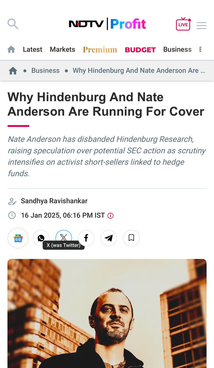 kshaughnessy2's tweet photo. "The money-trail from this individual will lead to some of the most notorious criminal entities to have ever existed - worldwide

Who Pressured Nate Anderson To Shut Down Hindenburg Research?

" With Hindenburg shutting down mere days before Trump takes office, the message couldn’t be clearer: the attacks on Prime Minister Modi, the Adani Group, and India’s stock market regulator were not just about profit—they were part of a calculated and synchronised effort to sow instability in India," Jai Anant Dehadrai said in a post on social media platform X. 

"The money-trail from this individual will lead to some of the most notorious criminal entities to have ever existed - worldwide."

Nate Anderson has reason to worry—he has, in fact, done more or less what Andrew Left has. 

And his profit-sharing agreement with Kingdon Capital and K-India Opportunities Fund could expose him to the glare of the SEC under its sweeping Section 17(a) of The Securities Act 1933. ....

Nate Anderson has reason to worry—he has, in fact, done more or less what Andrew Left has....

....US law is clear on this. 

Research firm or not, Nate Anderson could well be facing his own personal Hindenburg..."

Courtesy - @NDTVProfitIndia 

@ham59591shorts @FlyEaglesFly529