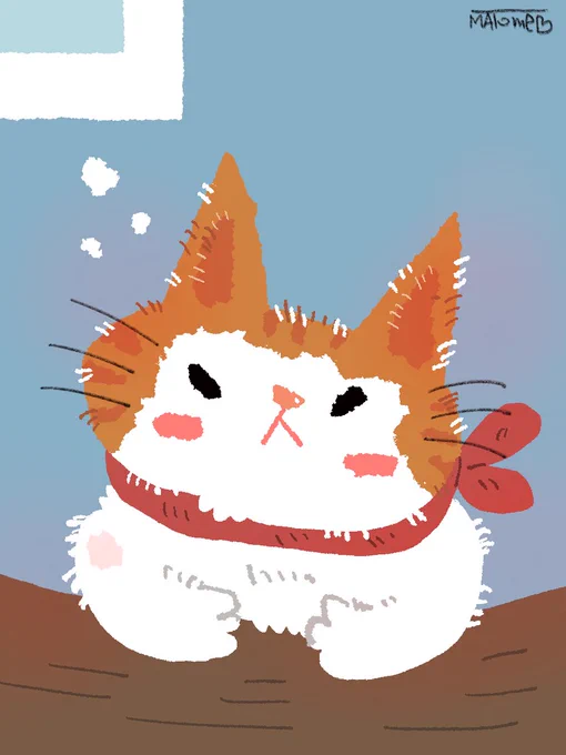 君が大好きすぎてどんな顔で話せばいいか分からない。 #絵 #イラスト #猫 #ネコ #CathyDoll 