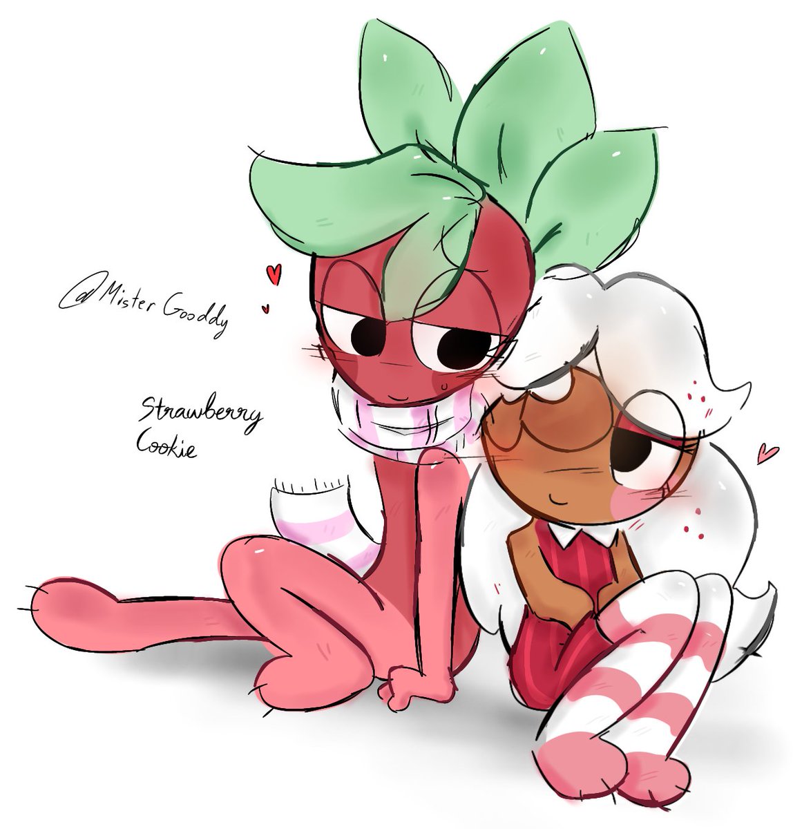 Since some of yall ask me to draw Fruitcake so I will give you StrawberryCookie instead.
#dandysworld