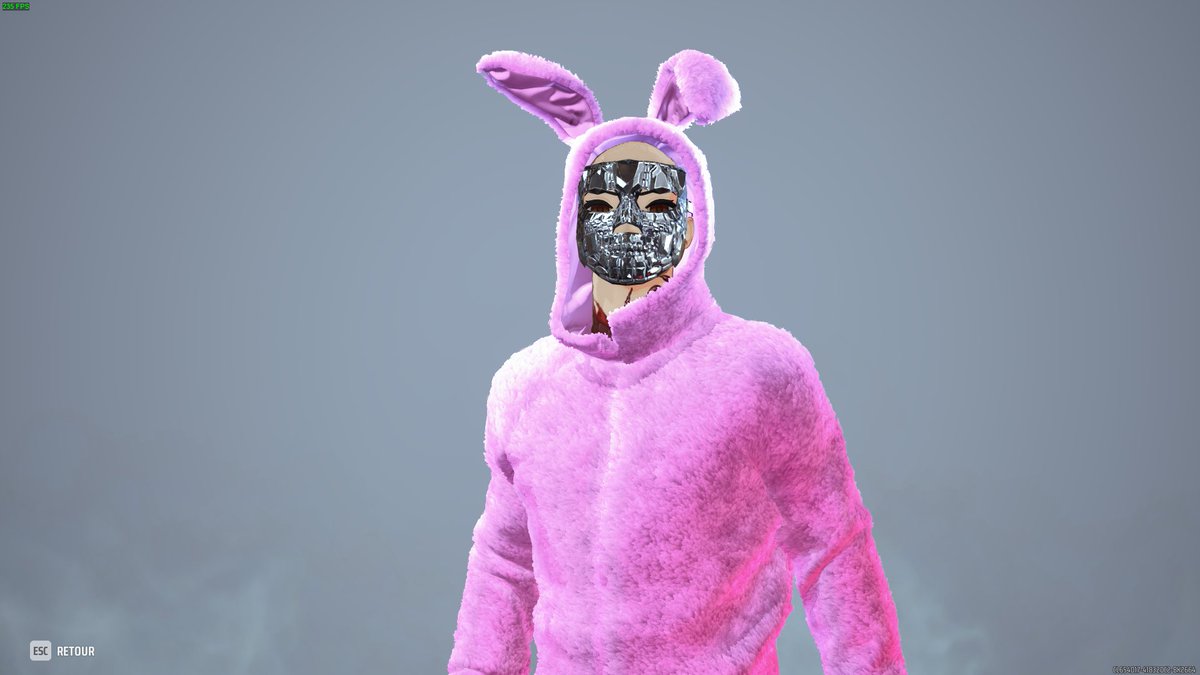 etelcotf's tweet photo. Ok... we just reached 150 subs on my twitch channel.
That mean i have to cosplay this pink bunny bundle from The Finals on stream.

What did I do... https://t.co/sFSGuHFATc