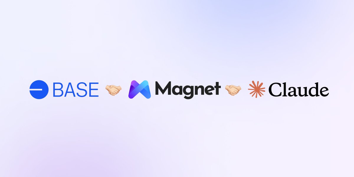 magnetaixyz's tweet photo. 2025 is here, and wow, it’s already feeling like a game-changer for AI + crypto. Although the year has just begun, we're already pushing boundaries across three core initiatives. Consider this our New Year's gift to the Magnet Fam!

Key highlights from our 2025 roadmap below! 👇

1. Big Moves in Product Innovation

Get ready for MBB 2.0, the second version of our AI Agent Meme Blind Box, and it’s next-level. This update is about to completely transform your meme experience 🎉

Also, Magnet is taking it up a notch in 2025 by integrating Claude MCP + Base Network to create an AI Agent Freelance platform powered by Base’s global payment network! 

This includes:  
- Pioneering monetization methods for the MCP ecosystem through global micropayments and a tokenized Creator Hub for Claude MCP
- A marketplace for MCP crypto servers and services - Building Magnet Desktop, an open-source MCP server manager built on Claude MCP. 
👉https://t.co/Badq6fbEgt

2. Doubling Down on @base 🔵

We've joined forces with @OurTinTinLand! This groundbreaking initiative unites key APAC partners to accelerate Base's presence in the region. 

Onboarding the next wave of devs + users to Base!

3. Pushing the Claude MCP Ecosystem Forward

Claude MCP is open-source, and we’ve been here since Day 1. 

Our focus: 
- Curating the Awesome MCP Crypto List 
- Developing Magnet Desktop for anyone to access MCP servers 
- Founding the MCP Crypto Alliance to push the boundaries between Crypto and the MCP ecosystem

Want to help shape the future of MCP + crypto? Our DMs are open!

2025 is going to be HUGE for Magnet. Our focus is clear: simple, powerful tools for the Base Network & Claude MCP. The AI + crypto revolution is just starting—and we’re here for it. 

Keep building. Stay based. Let’s go. 🙌

https://t.co/xCgepPANEj