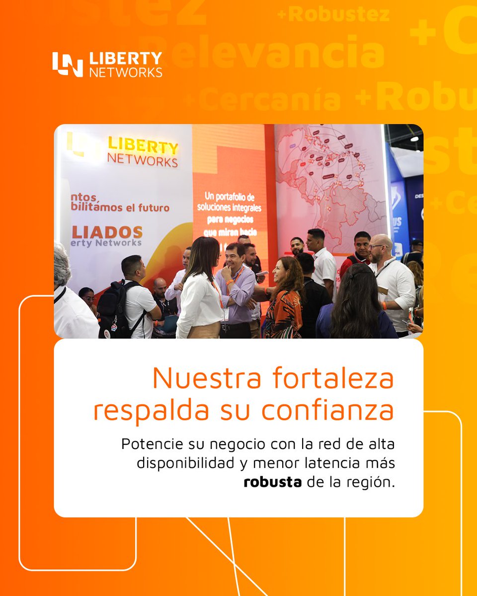 WeAreLibertyNet's tweet image. En Liberty Networks nuestra robustez impulsa su conectividad. Nuestra infraestructura sólida, escalable y segura garantiza una mejor experiencia​
Nuestra redundancia geográfica 24/7/365 nos permite soportar el 85% del tráfico de internet en la región. ​
#LibertyNetworks #Robustez