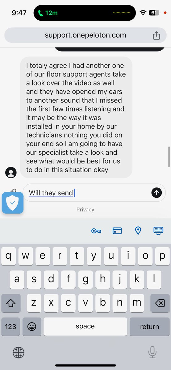 kmcd67's tweet photo. STAY AWAY FROM @onepeloton at all costs! Treadmill purchase 27 months ago, barely used no longer works. Their resolve, pay for a new one 🤦🏼‍♀️ UNACCEPTABLE!! First quote was $160 and after they watched a 20 second video, price jumps to $2995 - really Peloton!?! https://t.co/F3hzOXS7zx