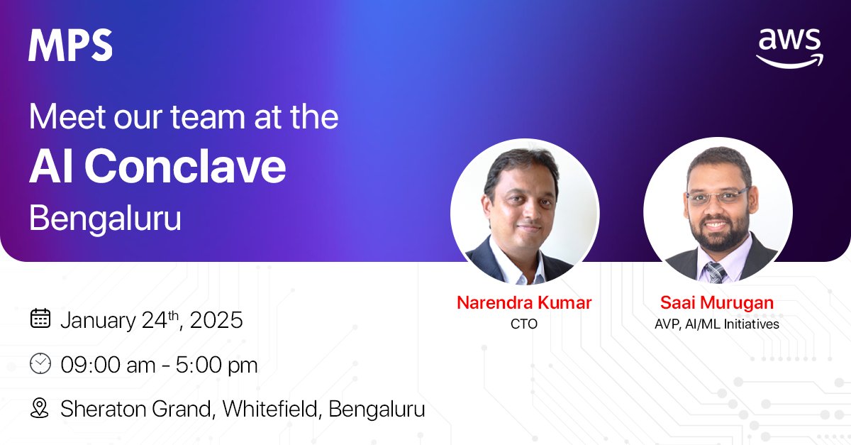 We are thrilled to exhibit at the AWS AI Conclave in Bengaluru on 24 Jan!

Our team will showcase how we use GenAI on Claude LLM through Amazon Bedrock to eliminate gender bias in learning material.

#AI #Innovator #MeetUs #AWS #AWSConclave #Learning #LearningSolutions