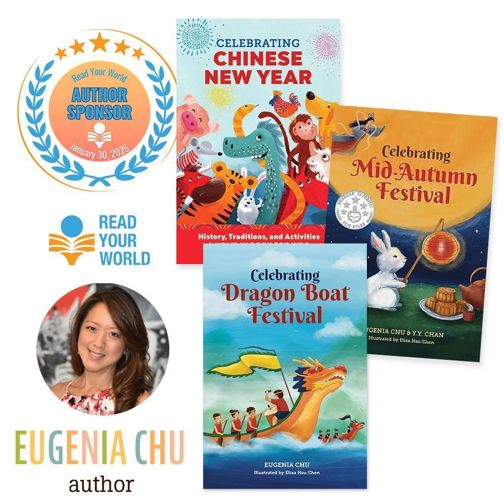 Welcome to 2025 Author sponsor <a href="/chuauthor/">Eugenia Chu</a> ! The latest in her series of holiday books is a fun introduction to the Dragon Boat Festival for kids, sharing  the history, folklore, and customs of this unique traditional holiday.

buff.ly/4f6VfhZ

#ReadYourWorld #ad #kidlit