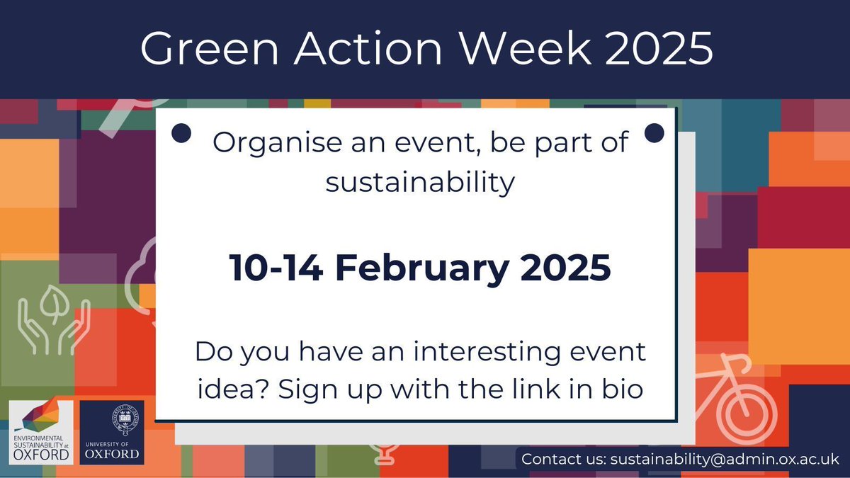 Green Action Week 2025 is coming up 🌍💚 we are coming together from 10 to 14 February 2025 to drive change with events that promote sustainability practices. Host a plant-based potluck, clothes swap, hackathon, or any unique idea you have! 💡 
Sign up: buff.ly/4f6q9ql