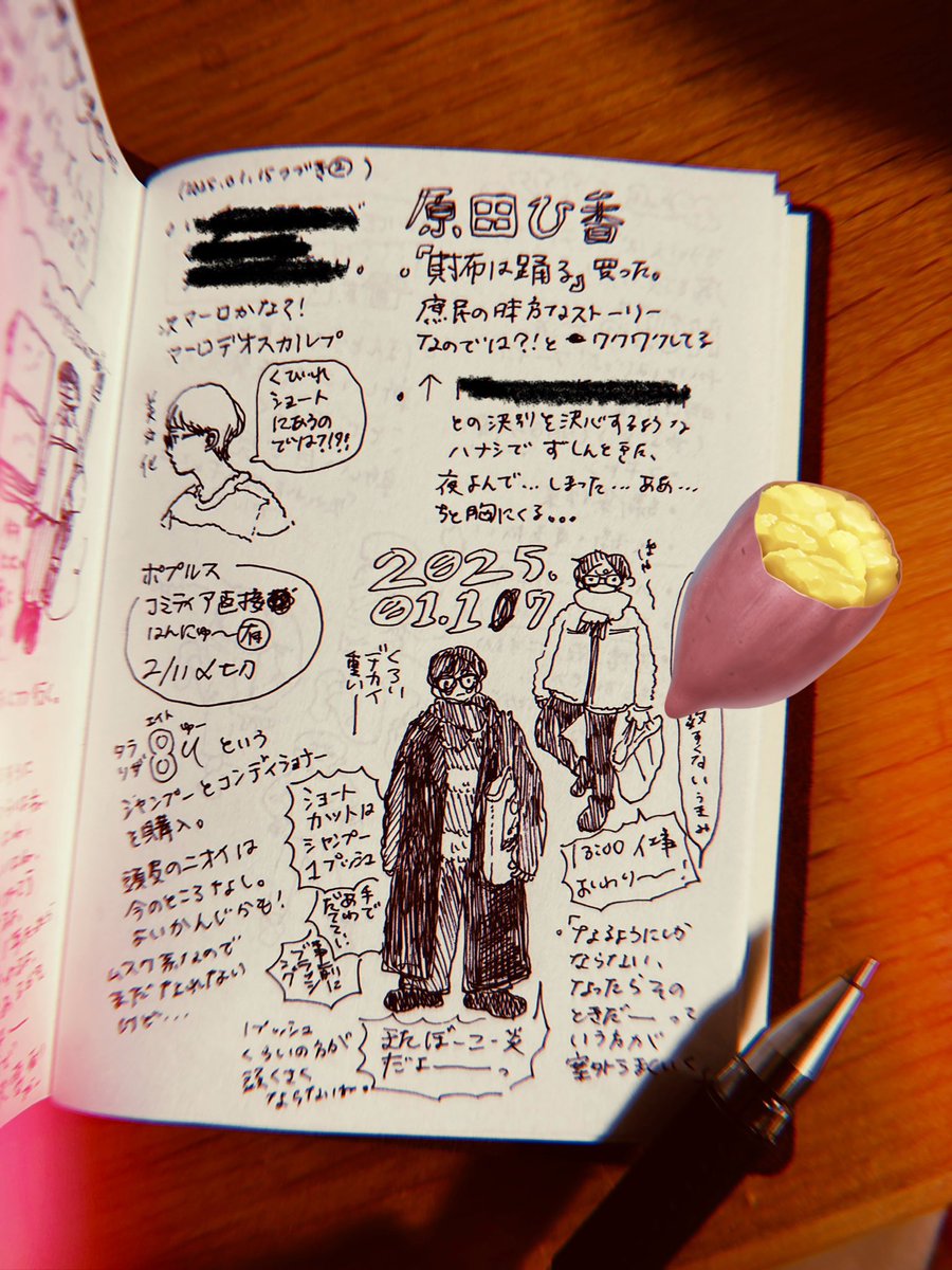 日記に覚え書きに 