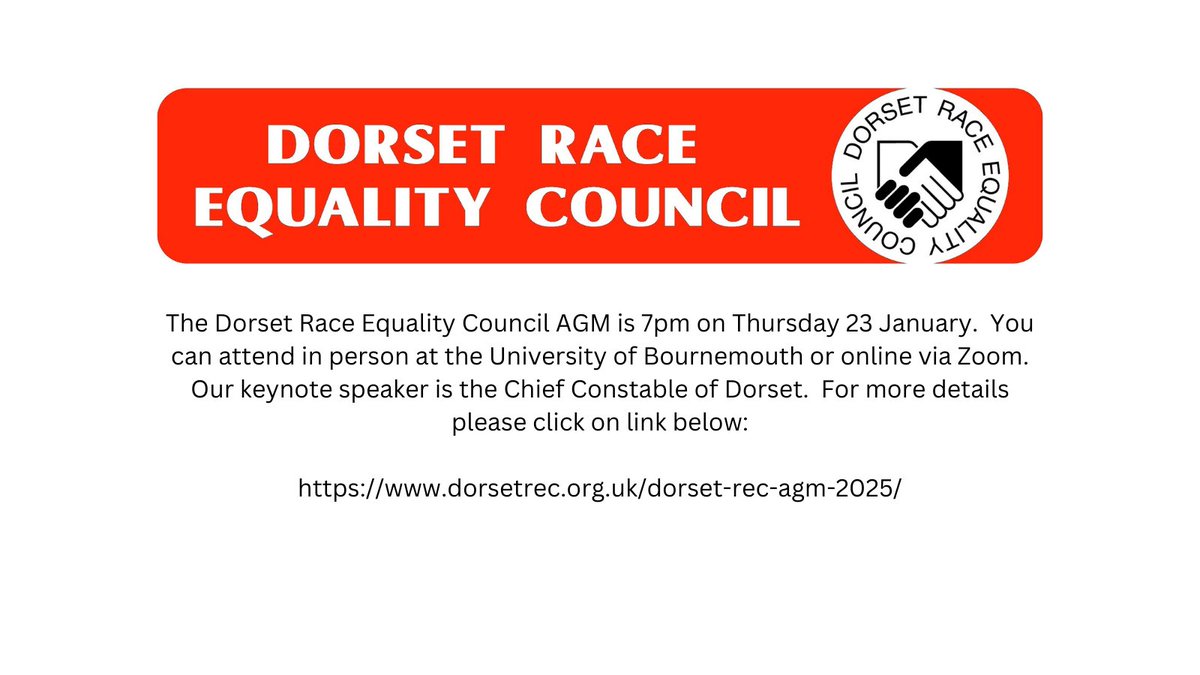 Dorset REC AGM is 7pm on 23 January at Bournemouth University.  Please see link below for more information.
dorsetrec.org.uk/dorset-rec-agm…