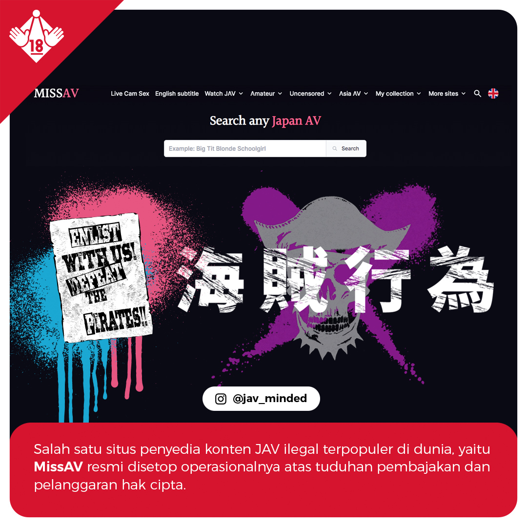 javminded's tweet photo. Informasi penting buat kamu yang selama ini gemar mengakses situs-situs JAV bajakan seperti MissAV atau ThisAV.
#MissAV #ThisAV #FANZA #JAVAntiPiracyProject #AVDaisuki https://t.co/4kSsRORr0X