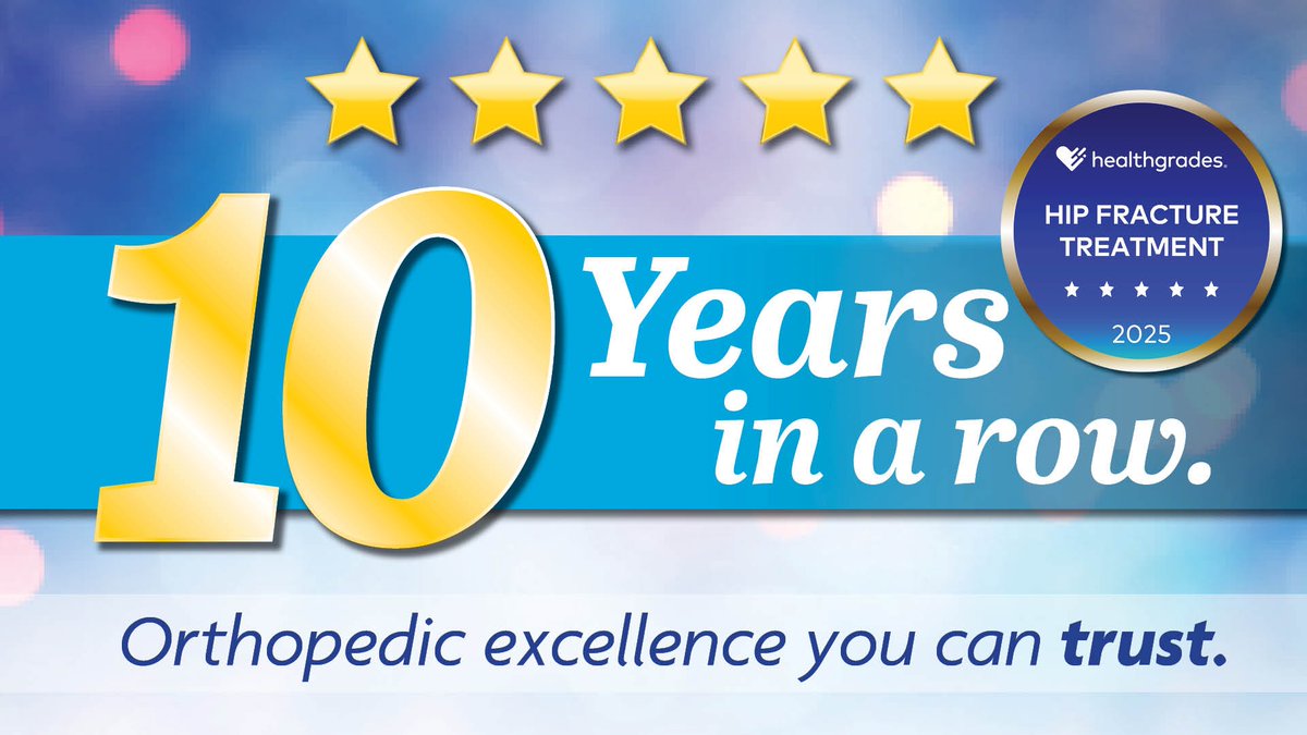 You can trust our award-winning orthopedic care for your hips. Whether it's surgery, rehab, or recovery - we provide 5-star care. Saintclares.com/services/cente…

#healthcare #orthopedics #saintclareshealth #aroundthecorner #aheadofthecurve