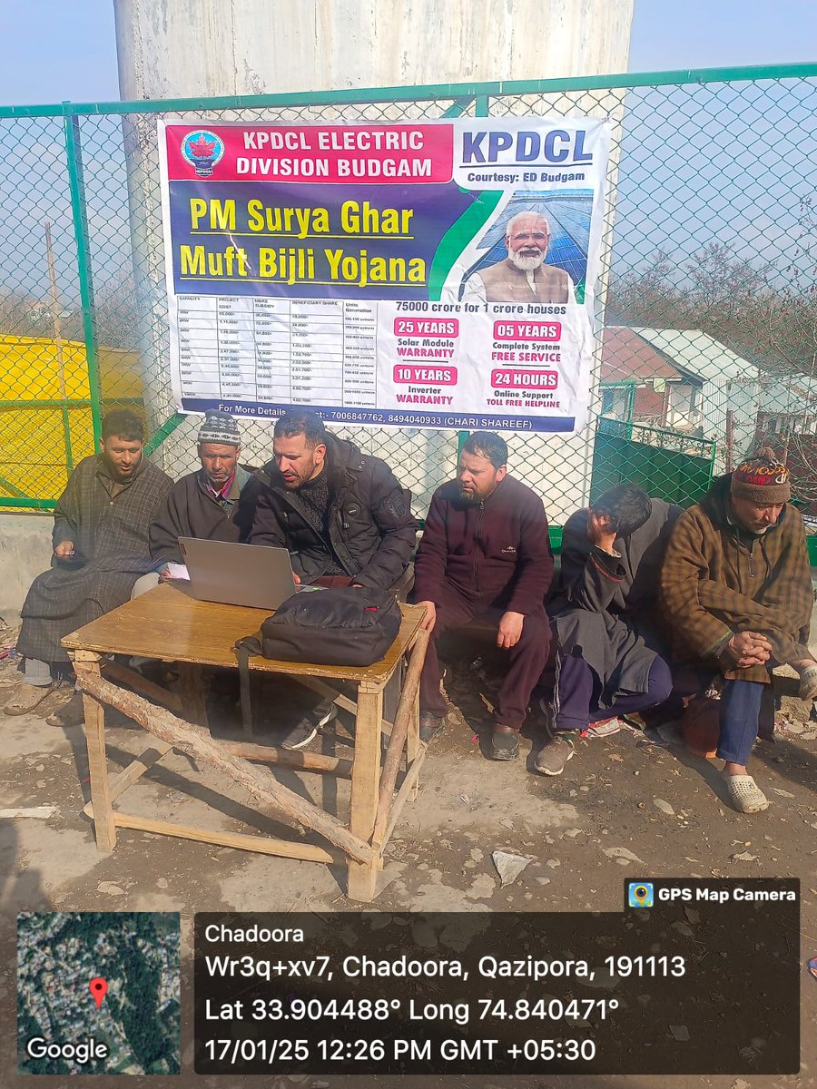 O&M S/D CHRARSHARIEF KPDCL (@esdchrarsharief) on Twitter photo PM SURYA GHAR awareness camps and on spot registrations at Chrarsharief and Hayatpora @kpdclofficial <a href="/secircleII/">O&M Circle-II, KPDCL, Srinagar</a> PM SURYA GHAR awareness camps and on spot registrations at Chrarsharief and Hayatpora @kpdclofficial <a href="/secircleII/">O&M Circle-II, KPDCL, Srinagar</a>