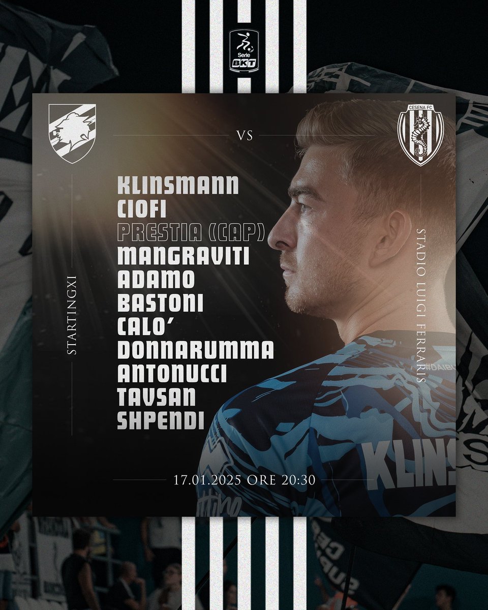 calciocesenafc's tweet photo. Un’ora a #SamCes⏳
Questi i nostri 1️⃣1️⃣👇🏼
#DAIBURDEL
Scarica l'app:
Apple -> https://t.co/ZQLDvvpieA
Android -> https://t.co/43OBcPth1Z https://t.co/4xLTEnMrH6