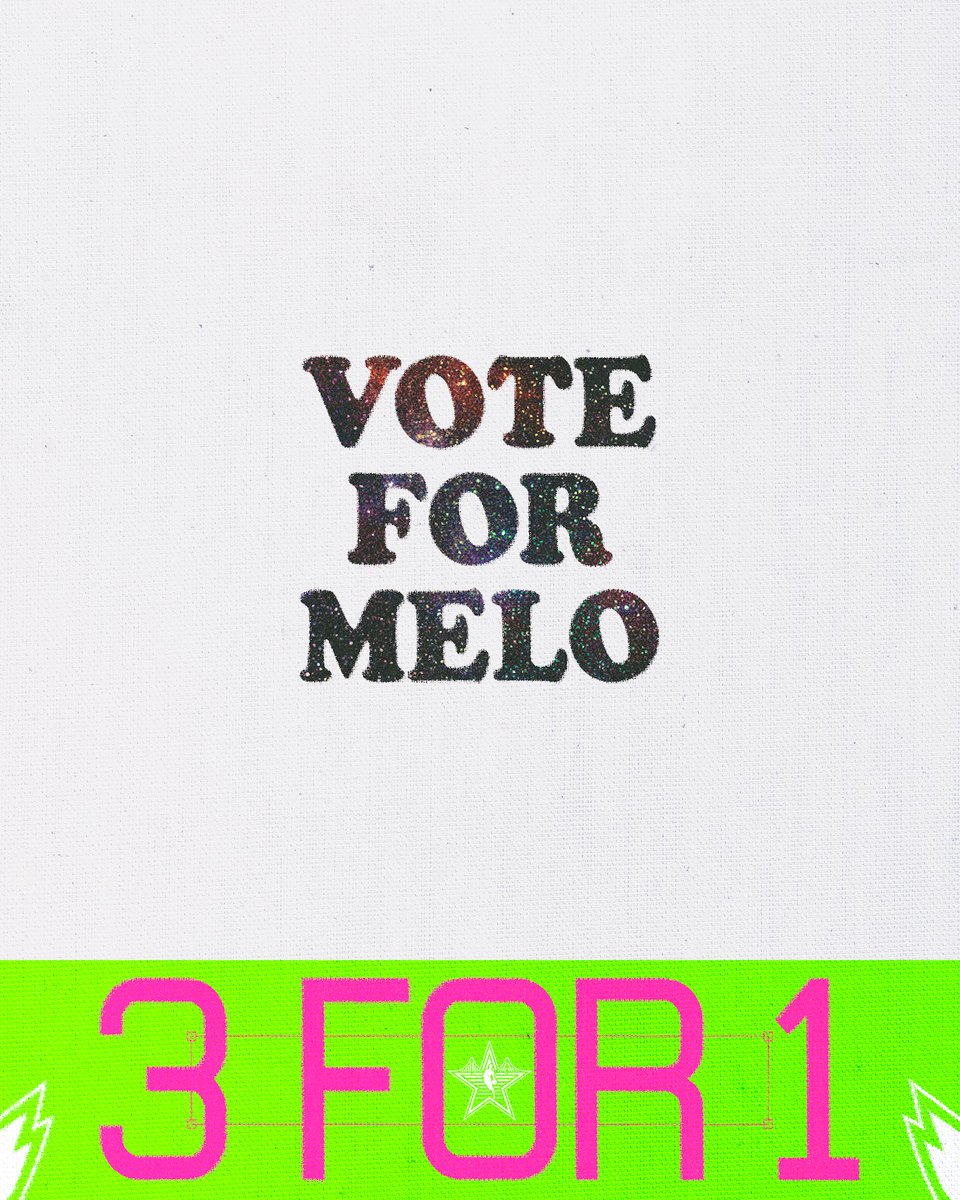 Triple your support for <a href="/MELOD1P/">Melo</a> 🕺 Vote now to have your vote count 3x! ⭐️

⭐️ on.nba.com/42i9ihF