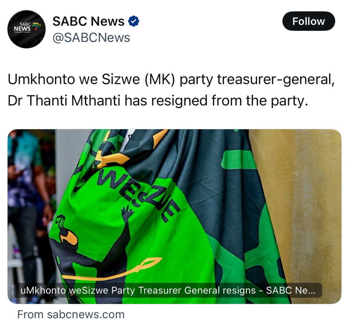 Carl Niehaus tweet media
