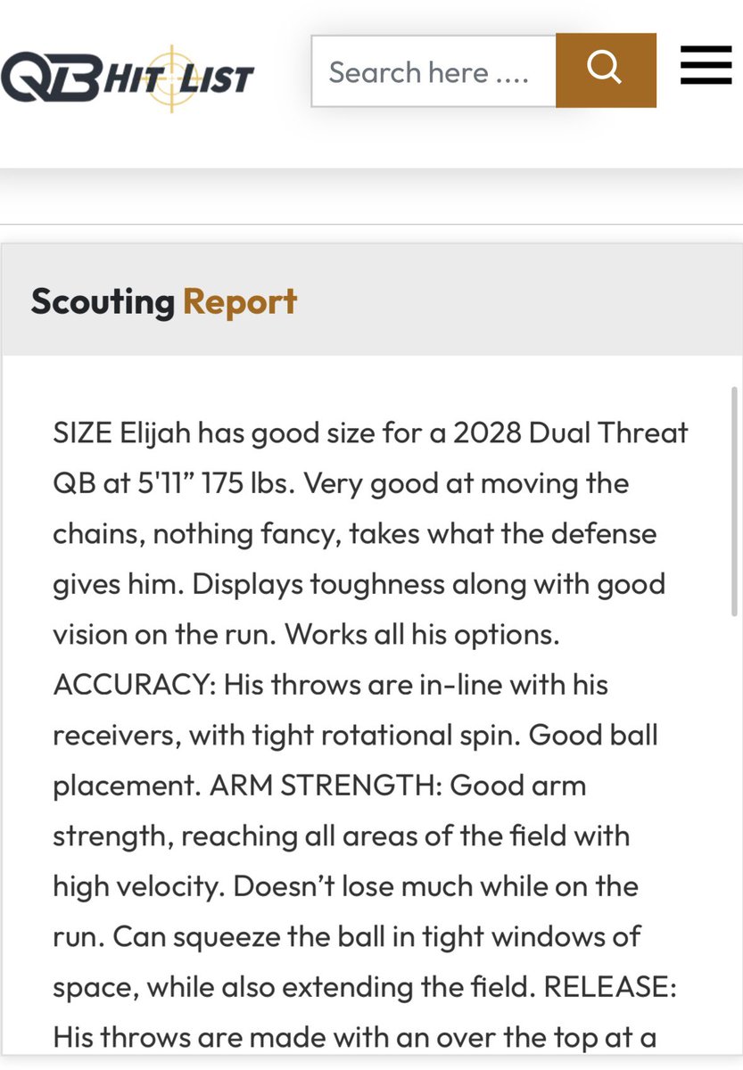 QBHitList's tweet photo. Welcome to the largest QB fraternity in the country‼️
@QBHitList Premium ‘28 QB @elijahjuarez_11 Downey Hs(CA)
👀Check out his profile/film/evaluation:
⏩️⏩️⏩️ https://t.co/WwnhNn4o2U
#GetNoticed
#GetOffered https://t.co/TadL6wOoBi