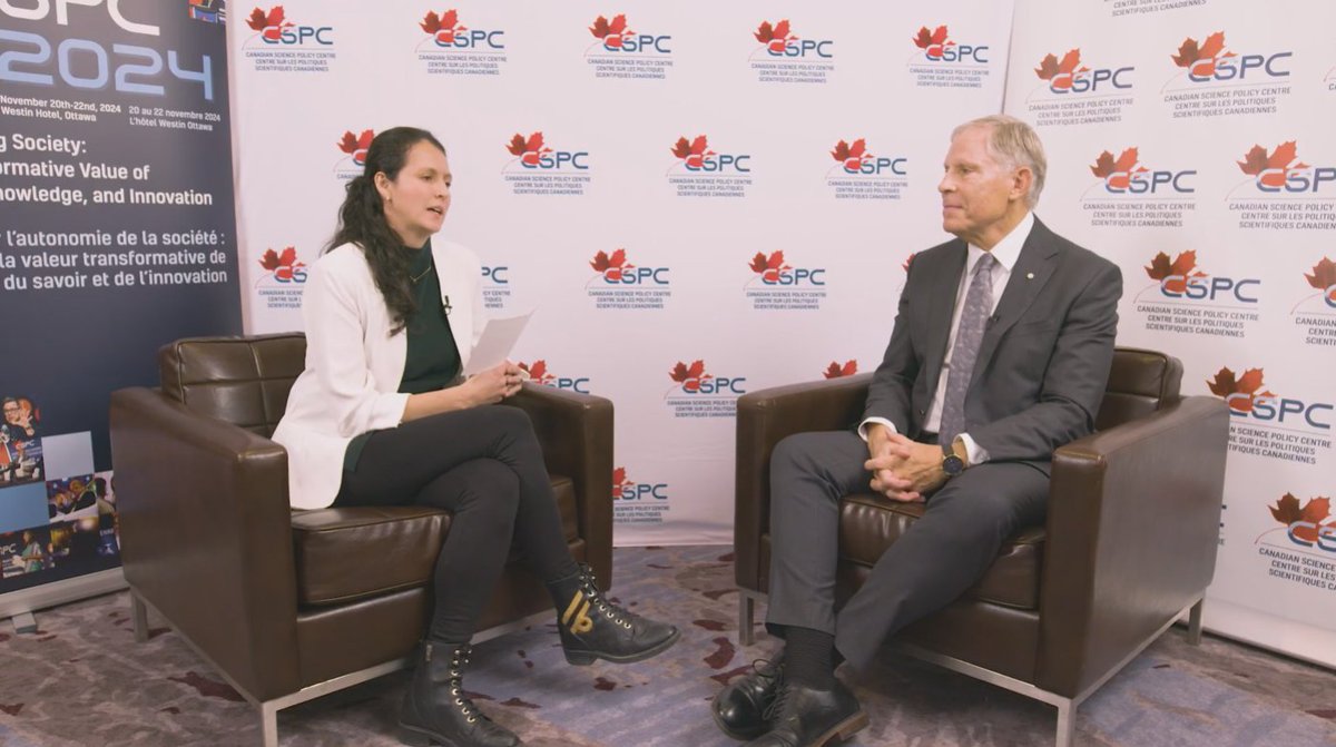 Canadian Science Policy Centre (CSPC) (@sciencepolicy) on Twitter photo Don’t miss our #CSPC2024 interview with <a href="/ChadGaffield/">Chad Gaffield</a>, CEO <a href="/U15ca/">U15 Canada</a>! 🎥
In this interview, Chad Gaffield sits down with Angelly Vasquez <a href="/mcgillu/">McGill University</a> to discuss the role of universities in Canada's innovation ecosystem.
View the full interview at: youtu.be/b1xAhQEoKBQ?si…
#CdnSci Don’t miss our #CSPC2024 interview with <a href="/ChadGaffield/">Chad Gaffield</a>, CEO <a href="/U15ca/">U15 Canada</a>! 🎥
In this interview, Chad Gaffield sits down with Angelly Vasquez <a href="/mcgillu/">McGill University</a> to discuss the role of universities in Canada's innovation ecosystem.
View the full interview at: youtu.be/b1xAhQEoKBQ?si…
#CdnSci