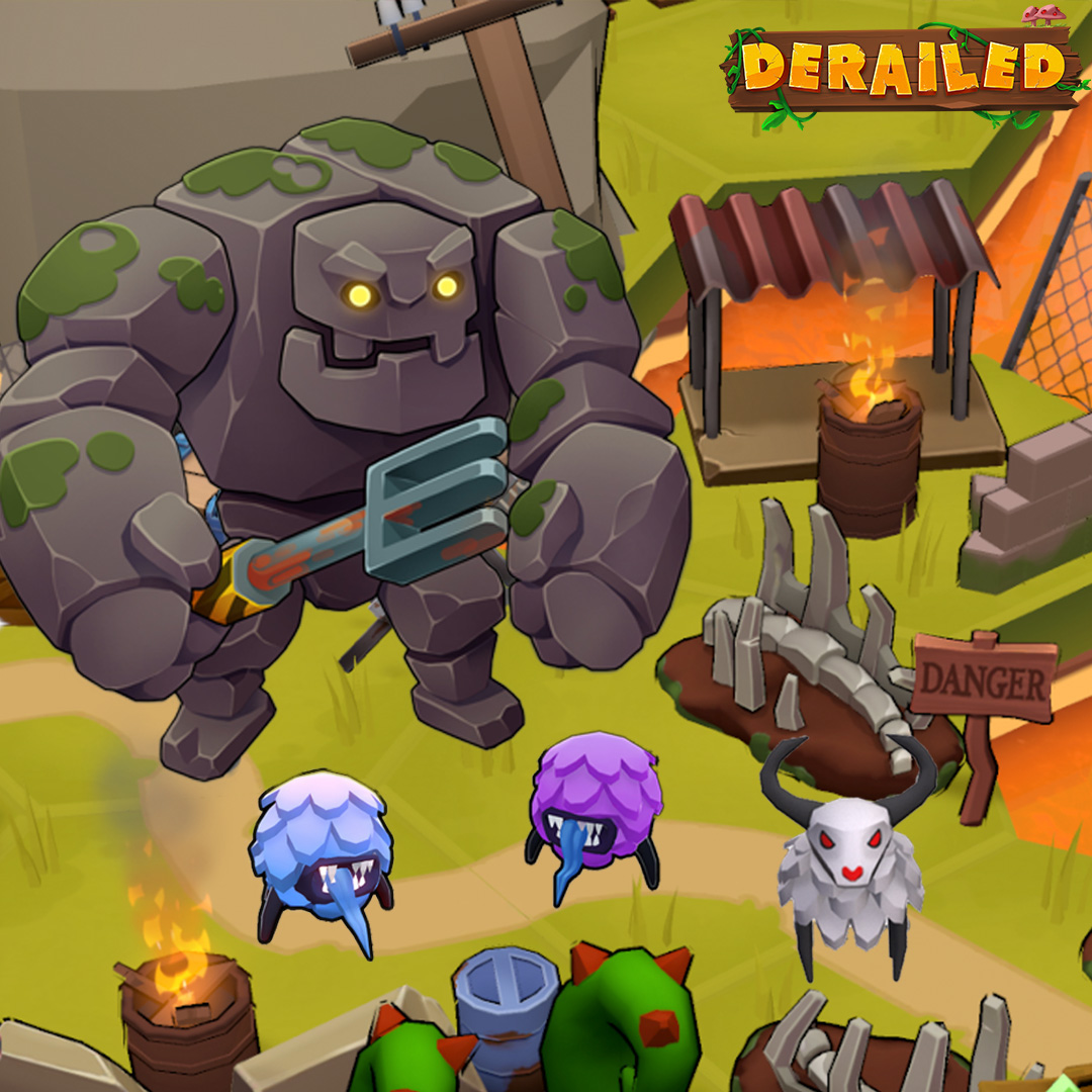 GameDerail55322's tweet photo. 👹 Meet the Level 1 Monsters of Derailed! 🚂

Your adventure starts with these wild creatures blocking your path! From the intimidating Rock Golem to the tricky Frosty Creatures, these early foes will really put your skills to the test. 🛠

#derailedadventure #survivalgame https://t.co/cEkoTs0FJf