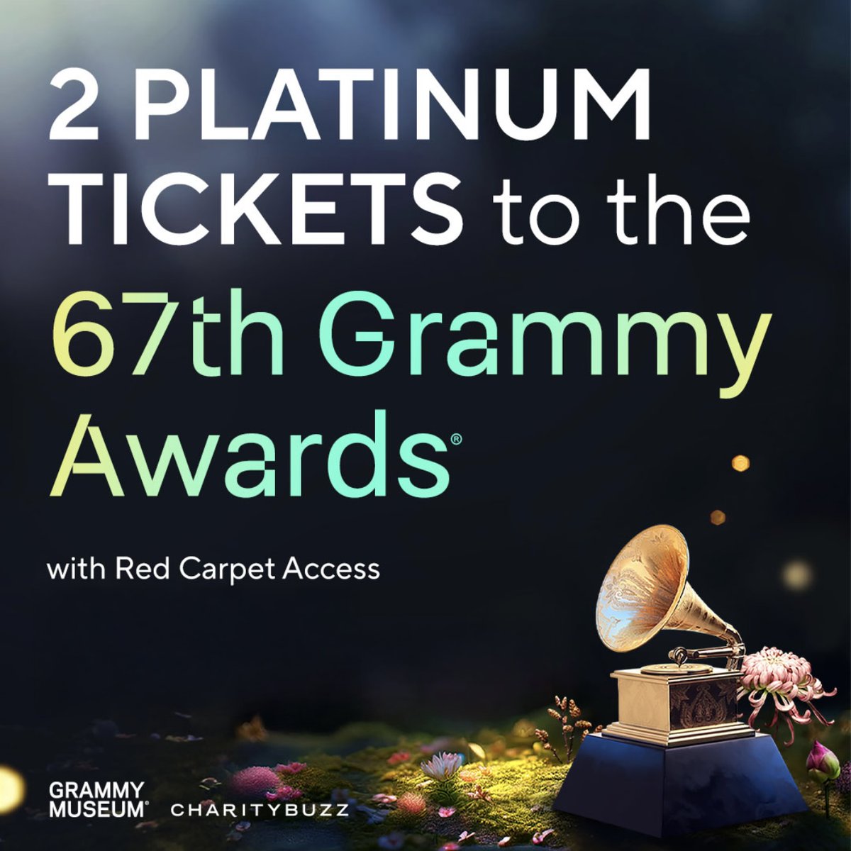 Be a part of the 2025 #GRAMMYs — a night that will honor music &amp; rally support for the community affected by LA fires. ❤️

Enter our @Charitybuzz auction for a chance to win 2 platinum tickets: grm.my/3E9VZWk

Proceeds will support our ongoing music education efforts.