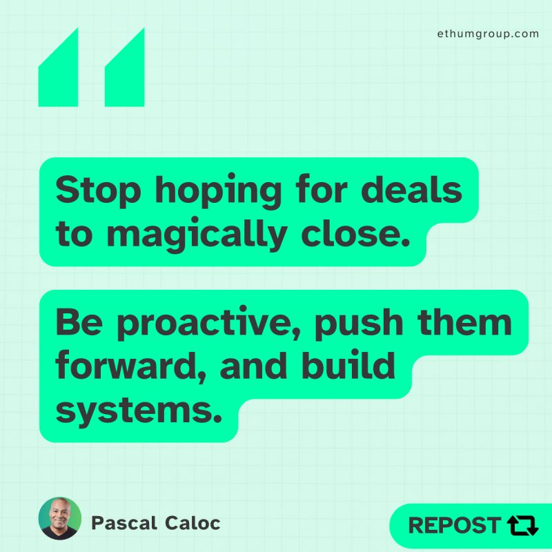 PascalCaloc's tweet image. 99% of salespeople talk about closing deals.
Only 1% push them through the pipeline.

What makes top performers different?
✅ Consistent follow-ups.
✅ Focused action.
✅ Momentum over hoping.

Want to flip the script in 2025? Let’s connect.

#SalesTips #PipelineSuccess