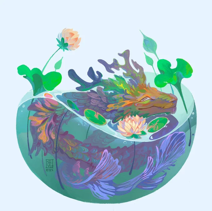"Aquarium Dragon" By Sevil-s  