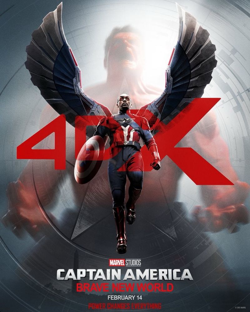 This "Captain America: Brave New World" Poster Looks Dope!  Atlanta Falcons fans should alter this thing with their teams logo on it. It kinda looks like the Falcon is rocking a football even though it's a shield too! 
🔥🔥🔥🔥 🔥 #Atlanta #Falcons #CaptainAmerica #AtlantaFalcons
