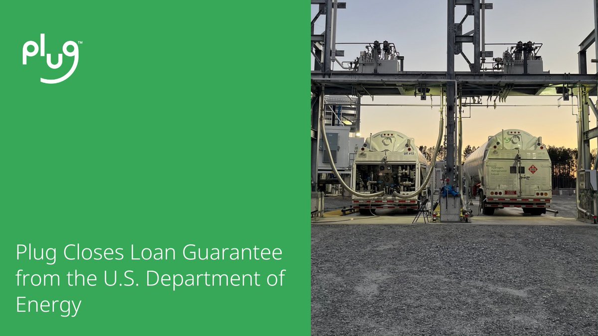 PlugPowerInc's tweet image. In case you missed it: Plug secured a $1.66B DOE loan guarantee to build up to six hydrogen production facilities across the U.S., starting in Graham, Texas. This move boosts job creation, energy independence, and innovative leadership. Full details here: bit.ly/3WiqCiP