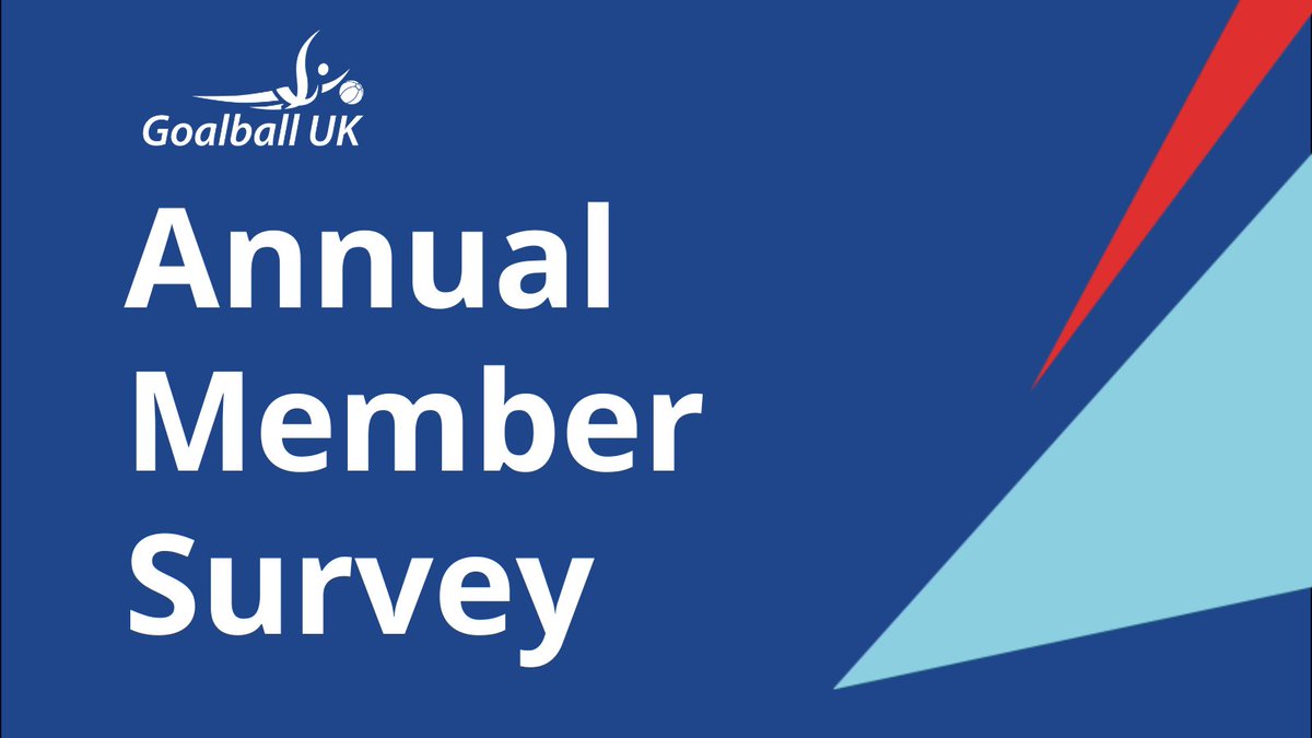It’s the final day to let us know your thoughts via the Annual Survey. Don’t miss out on your chance to give feedback and help improve goalball in the UK! ✍️

Enter your feedback now at forms.office.com/e/k4GRQMJMfD
