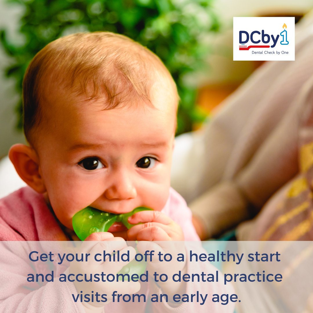 Taking your baby to the dentist when their teeth first come through or by the age of 1 gets them off to a healthy start &amp; accustomed to dental practice visits from an early age. Find advice to make your journey 
easier here: ow.ly/YjYH50UyLLz 
#Childhealth #dentist #DCby1