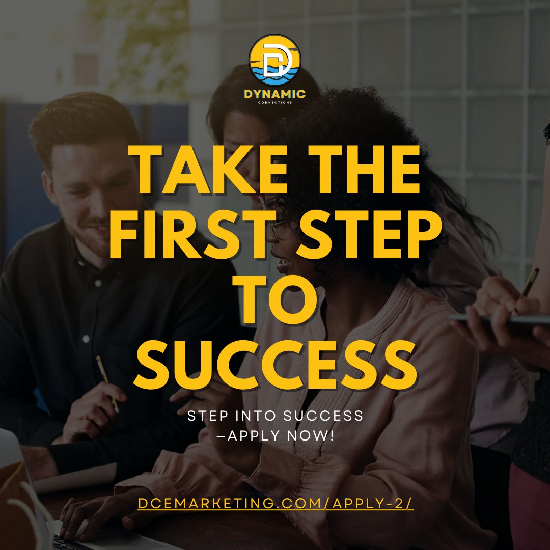Dynamicconevent's tweet image. Take the first step towards success with us! 🚀 Join our team and unlock new opportunities for growth, learning, and achievement. Your future starts now! 🌟 

#CareerOpportunities #JoinOurTeam #StepToSuccess #NewBeginnings #dynamicconnectionsinc