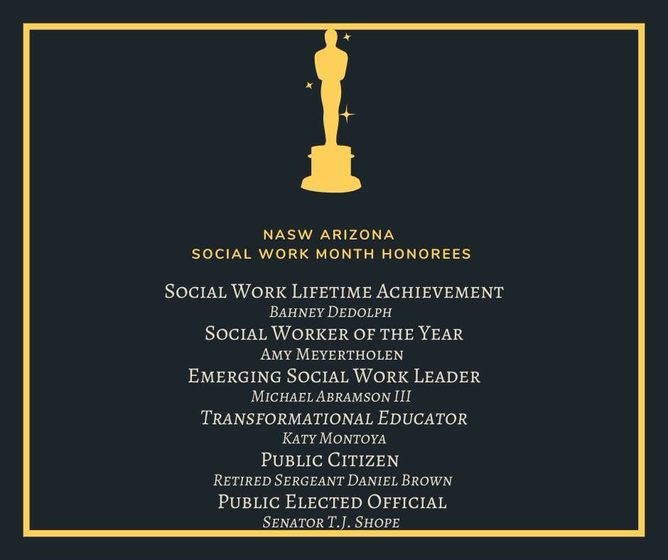 Congratulations to our Social Work Month honorees! Join us in celebrating them at our annual conference on March 21st. Registration information: eventbrite.com/e/949311505267…