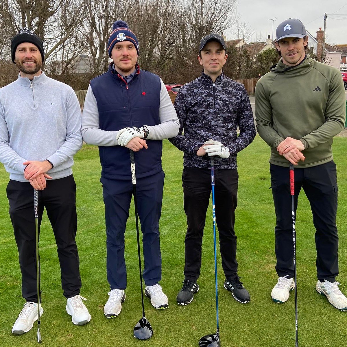 BurnhamBerrow's tweet photo. Delighted to welcome footballing legend @GarethBale11 and friends to the club today for a round on The Championship Course. https://t.co/62NEByqg8V