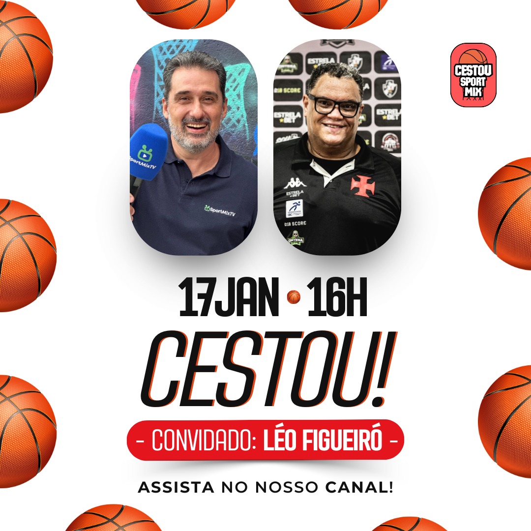 🏀🎙️ ESTREIA DO CESTOU! 🏀🎙️

Nesta sexta-feira (17), às 16h, teremos a presença ilustre de <a href="/leofigueiro/">Léo Figueiró</a> na estreia do quadro ‘CESTOU’ no YouTube do SportMixTv.

🚨 Ative as notificações, se inscreva e não perca esse programa incrível!

#sportmixtv #cestou