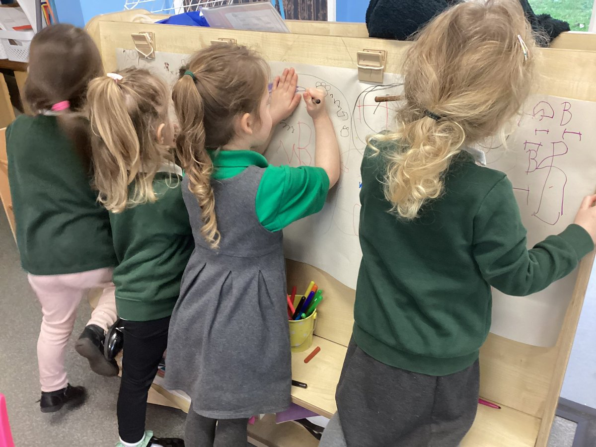 What an exciting day in nursery: Who left these prints? 
We turned detective, shared our ideas, drew pictures of what we thought the culprit looked like and wrote clues on our board. #curiosity #writingforpurpose #engagingEYFS