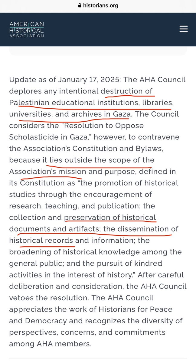 Even as I do understand all too well, I can’t fully wrap my head around citing the exact part of your mission that makes opposing scholasticide precisely within the scope of your mission in your statement saying it’s outside the scope of your mission.