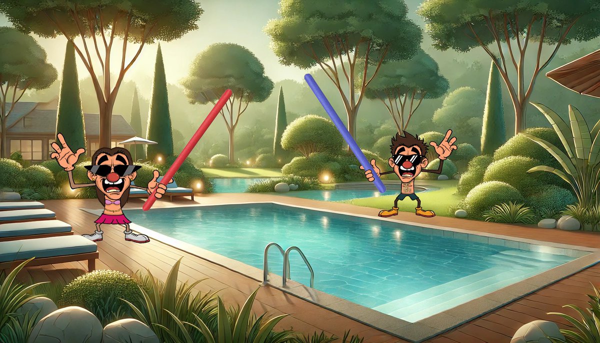 🚨 Holiday Chaos: Pool Wars! 🚨

Absolute Idiot and his girlfriend couldn’t even relax on holiday without turning it into a battlefield! 🌊 Swinging floating sticks like they’re lightsabers, they’re bringing the chaos even to paradise. 💣

Let’s just hope no one ends up in the