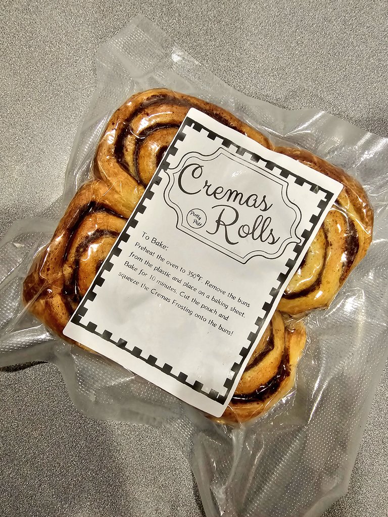 Cremas Cinnamon Rolls has been a hit, some customers buying a dozen per order!