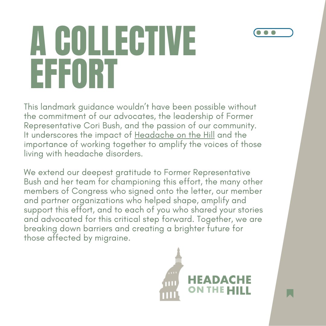 🎉 Advocacy win! Thanks to our collective advocacy, the Dept. of Education now affirms students with migraine are protected under Section 504 &amp; IDEA! Together, we’re driving real change. 💜

📖 DOE Guidance: ed.gov/media/document…

#MigraineAdvocacy #HeadacheOnTheHill