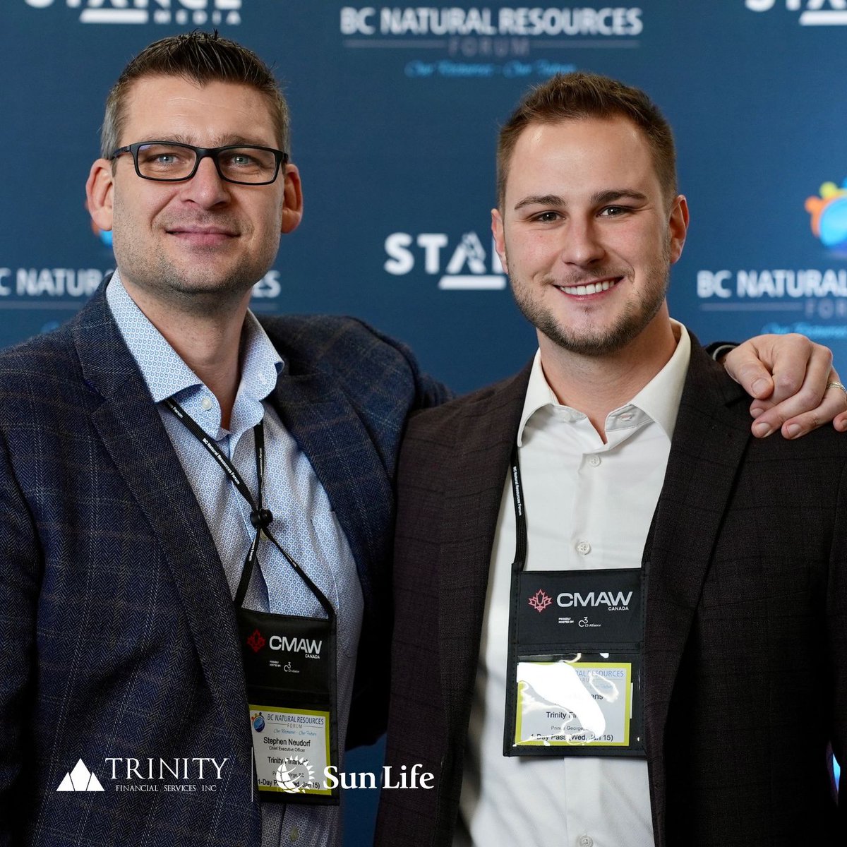 This week Stephen Neudorf, Advisor at Sun Life and CEO of MDN Trinity Financial, and Michael Martens, Financial Planner and  QAFP™️, had the opportunity to attend the BC Natural Resource Forum.

Were you there? We would love to debrief with you. Send us a note today!