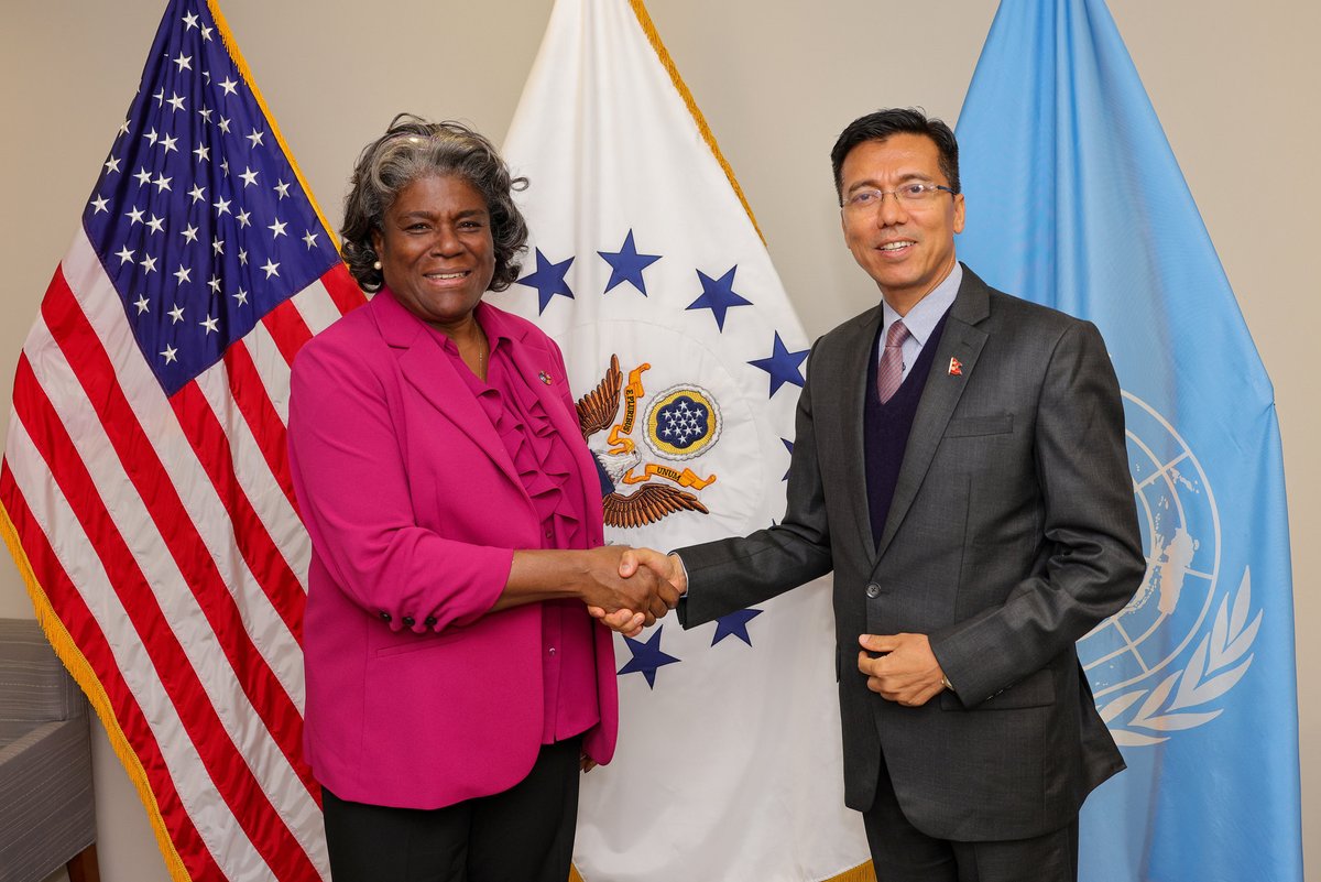 USAmbUN's tweet image. I’m proud to have met with 188 Member States during my time at @USUN – because diplomacy is personal, and strengthening relationships with others is how we advance U.S. interests and international peace and security.
