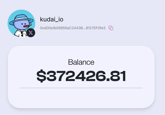 Bullrun_Gravano's tweet photo. $KUDAI hasn't even scratched the surface yet. 

$250m mcap is my conservative target. 

Currently $14m https://t.co/q8A5xOGEZJ