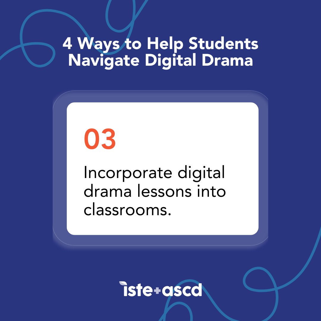 ISTE_ASCD's tweet photo. How do you help students navigate digital drama?

In Michael Creekmore’s latest article, Helping Students Navigate Digital Drama, learn four key ways that educators can assist students with online communication.

Read more: https://t.co/nT1tsprF6j

#ASCDandISTE @CreekmoreConvos https://t.co/i1ovTv5Lhu