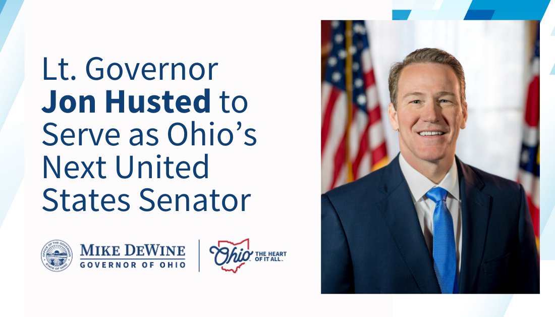 I'm proud to announce that I have selected @LtGovHusted to serve in the U.S. Senate, replacing Vice President-elect <a href="/JDVance/">JD Vance</a>.