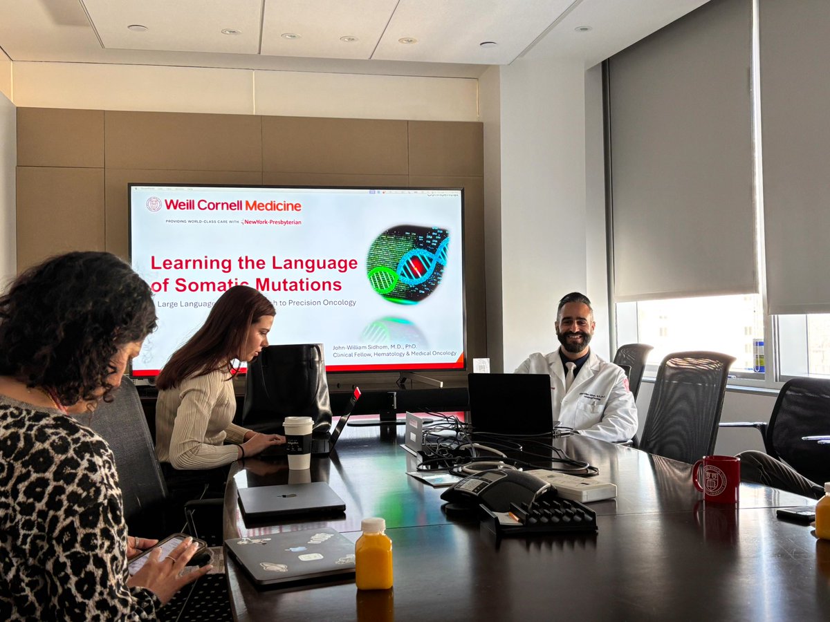 Christine Garcia, MD, MPH (@christinemphmd) on Twitter photo Fascinating work by 1st year <a href="/WCMHemOncFellow/">WCMHemOncFellow</a> Dr. JW Sidhom <a href="/John_Will_I_Am/">๐๐จ๐ก๐ง-๐๐ข๐ฅ๐ฅ๐ข๐๐ฆ ๐๐ข๐๐ก๐จ๐ฆ, ๐๐, ๐๐ก๐</a> on his novel large language model approach to precision oncology! <a href="/WCMEnglanderIPM/">WCM Englander Institute for Precision Medicine</a> Fascinating work by 1st year <a href="/WCMHemOncFellow/">WCMHemOncFellow</a> Dr. JW Sidhom <a href="/John_Will_I_Am/">๐๐จ๐ก๐ง-๐๐ข๐ฅ๐ฅ๐ข๐๐ฆ ๐๐ข๐๐ก๐จ๐ฆ, ๐๐, ๐๐ก๐</a> on his novel large language model approach to precision oncology! <a href="/WCMEnglanderIPM/">WCM Englander Institute for Precision Medicine</a>