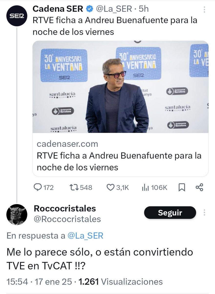 Porque todo el mundo sabe que Broncano es de Castelldefels.