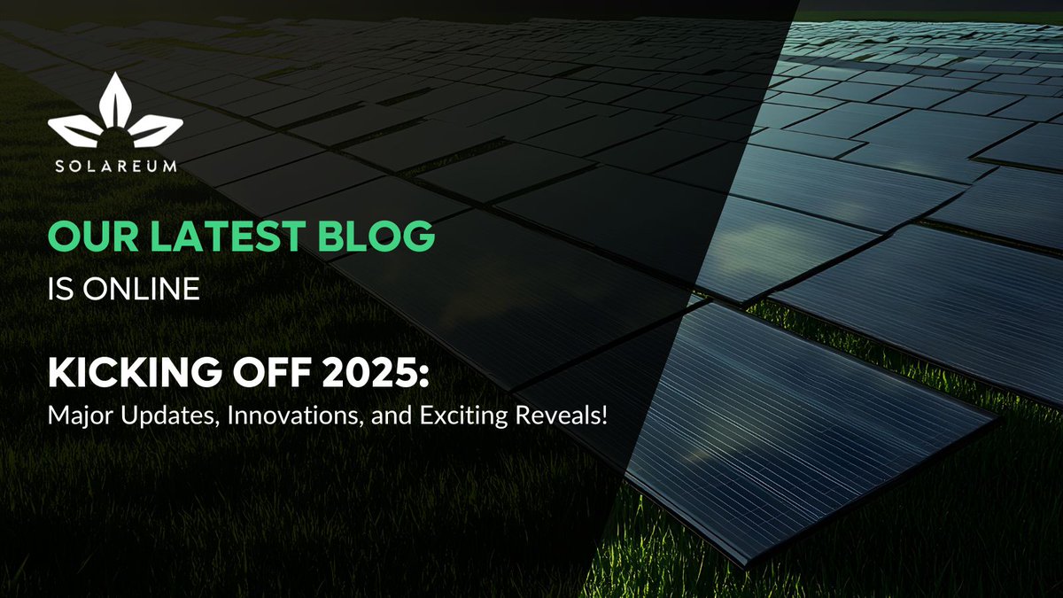 ⚡ Major Update Alert, Solareum Community! ⚡ 

🎥 Just dropped our new NFT Marketplace video! 
🛠️ Dev updates: More tools &amp; support for our builders. 
🎮 Sneak peek: New Telegram game coming! 
📄 Whitepaper V2 launches Tuesday—get ready! 
🗣️ AMA on Jan 22 at 1 PM EST—have