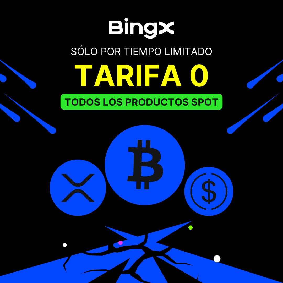 BingXMexico's tweet photo. ¡Hoy sí fío, mañana también! ☝️🪧

Disfruta de tarifa 0⃣ en #BTC, #XRP y #USDC en spot de #BingX por tiempo limitado. 

🌐 https://t.co/sw7ZZfj2Pg https://t.co/xN31UwHZmN