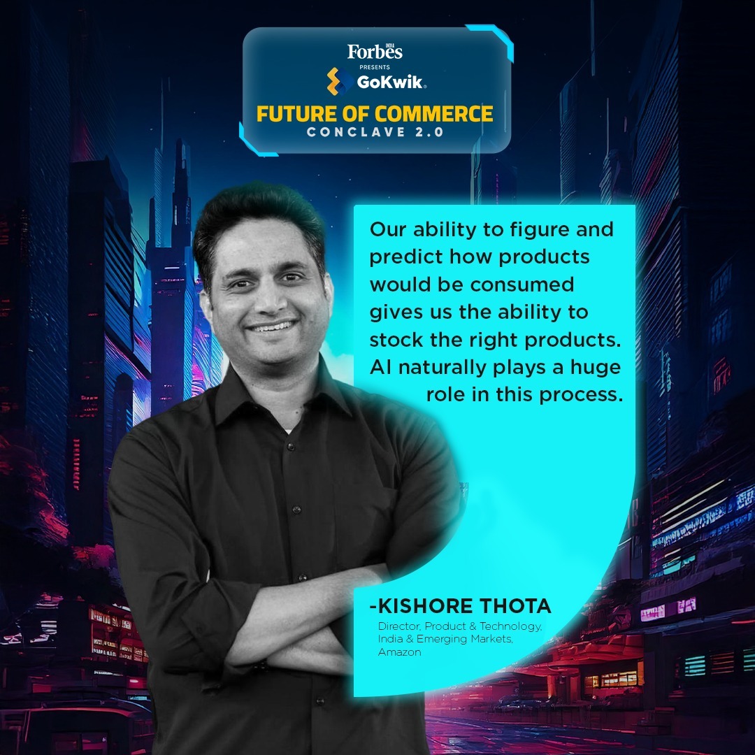 ForbesIndia's tweet photo. Kishore Thota takes the stage at Future of Commerce Conclave 2.0, discussing the game-changing role of AI in commerce. Donโt miss this deep dive into the future of intelligent commerce!๐ฅ
Watch live: https://t.co/mrt78aEdUt
#ForbesIndia #Gokwik #FutureOfCommerce2.0 #CommCon2 #LiveNow #AIInnovation #RetailTech