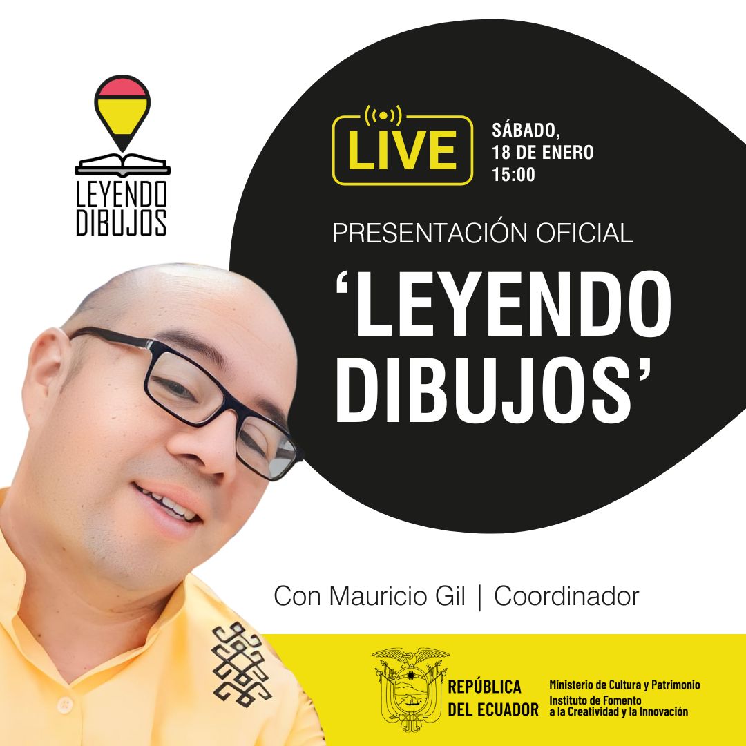 EscueladelComic's tweet photo. Los invitamos al lanzamiento del proyecto #leyendodibujos transmisión #ENVIVO este sábado 18 de enero 3pm. Difusión y circulación de obras nacionales y motivación lectora #Ecuador silencio @Creatividad_Ec https://t.co/ZJt6o22Slt