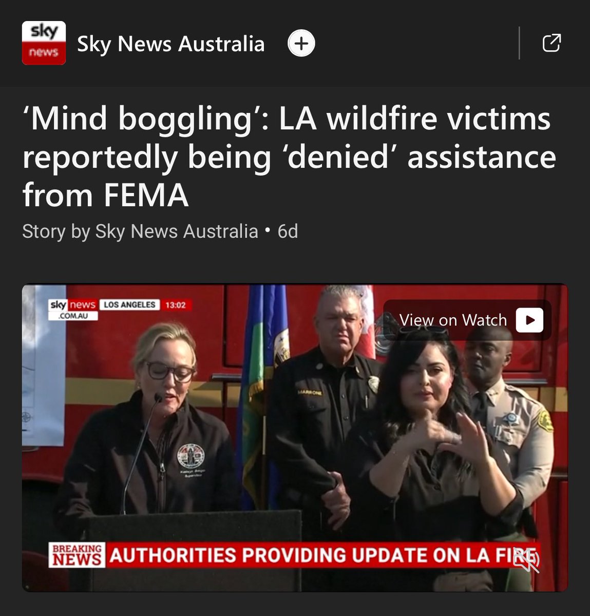 Honestly, it kinda feels like no one believed FEMA was incompetent when “mountain-folk” were yelling about it…

…but as soon as people in Los Angeles got mad, everything bad about FEMA became magically believable.

That really stings.